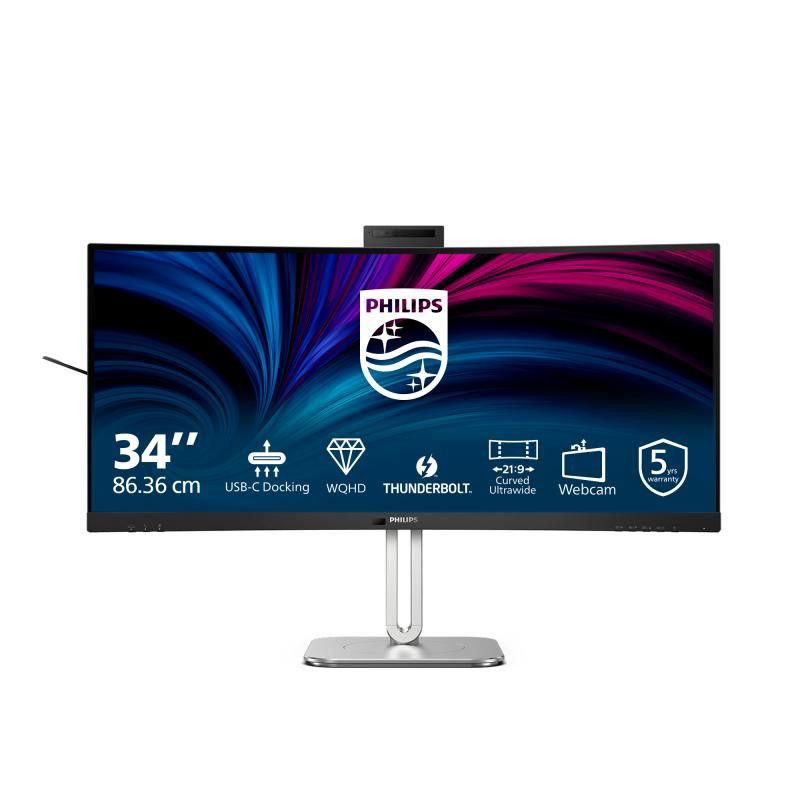 Philips 6000 series 34B2U6603CH/00 écran plat de PC 86,4 cm (34") 3440 x 1440 pixels Wide Quad HD LCD Gris · Moniteur · In...