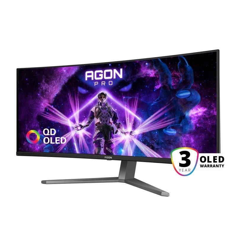 AOC AGON PRO AG346UCD écran plat de PC 86,4 cm (34") 3440 x 1440 pixels Wide Quad HD QD-OLED Noir, Gris · Moniteur · Infor... (image 7)