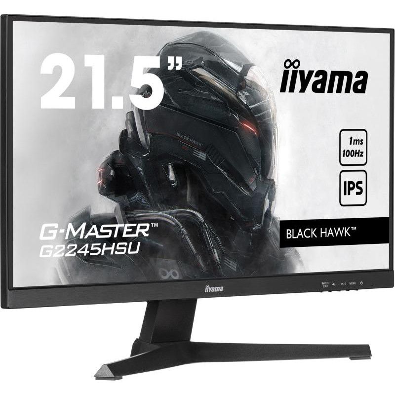 iiyama G-MASTER G2245HSU-B2 écran plat de PC 54,6 cm (21.5") 1920 x 1080 pixels Full HD LED Noir · Moniteur · Informat Sys...