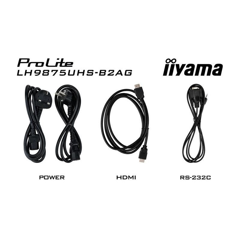 iiyama LH9875UHS-B2AG Écran d'affichage dynamique Écran plat de signalisation numérique 2,48 m (97.5") LED Wifi 500 cd/m² ... (image 20)