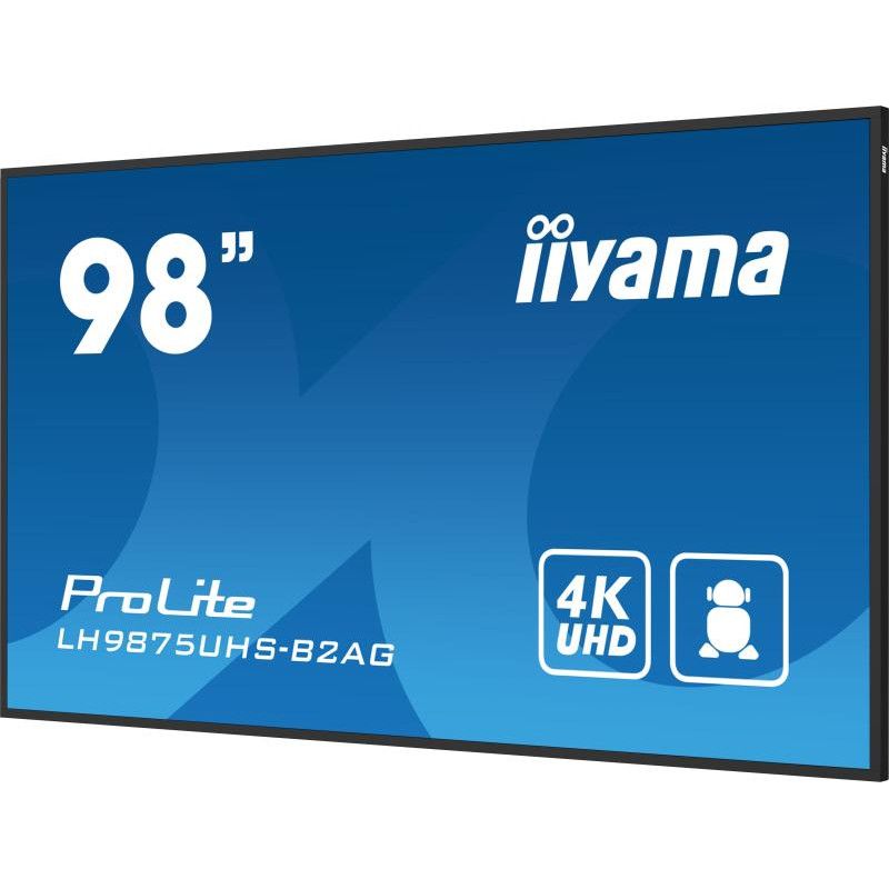 iiyama LH9875UHS-B2AG Écran d'affichage dynamique Écran plat de signalisation numérique 2,48 m (97.5") LED Wifi 500 cd/m² ... (image 7)