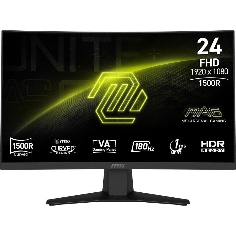 MSI MAG 244C écran plat de PC 59,9 cm (23.6") 1920 x 1080 pixels Full HD LCD Noir · Moniteur · Informat Systems Strasbourg (image 2)
