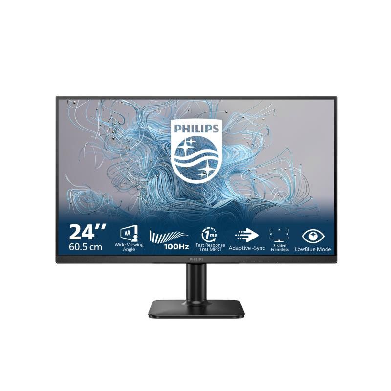 Philips 1000 series 24E2N1100LB/00 écran plat de PC 60,5 cm (23.8") 1920 x 1080 pixels Full HD LCD Noir · Moniteur · Infor...