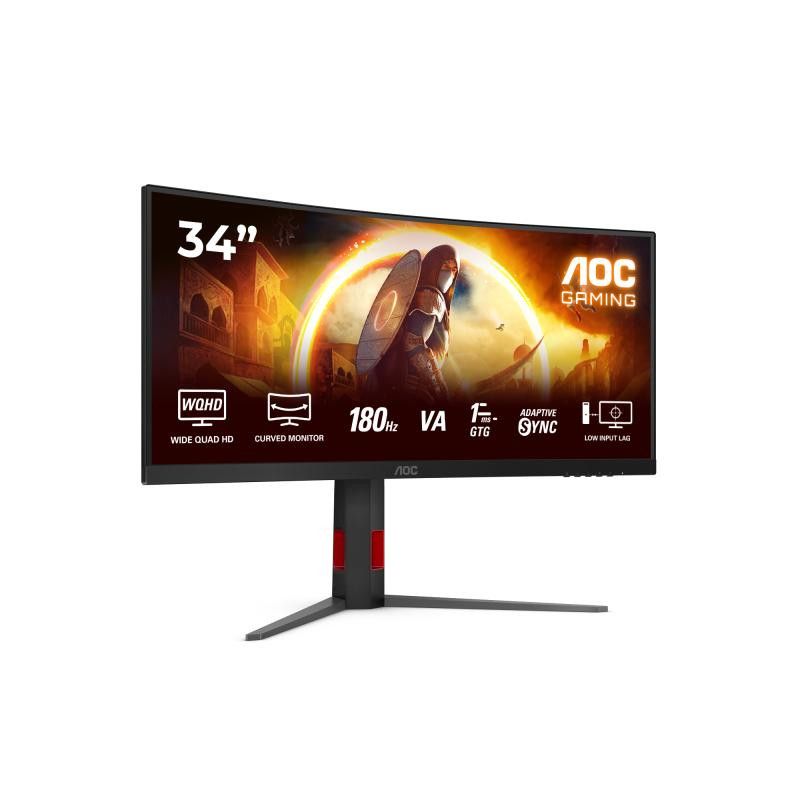 AOC G4 CU34G4 écran plat de PC 86,4 cm (34") 3440 x 1440 pixels Wide Quad HD LED Noir, Rouge · Moniteur · Informat Systems... (image 15)