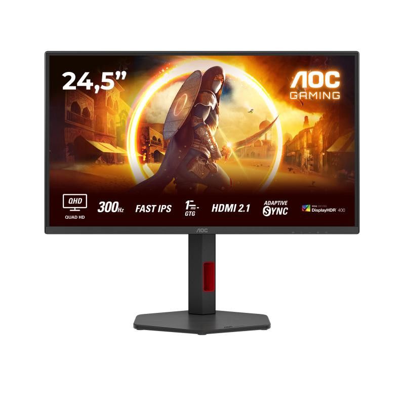 AOC G4 Q25G4SR écran plat de PC 62,2 cm (24.5") 2560 x 1440 pixels Quad HD LED Noir, Rouge · Moniteur · Informat Systems S...