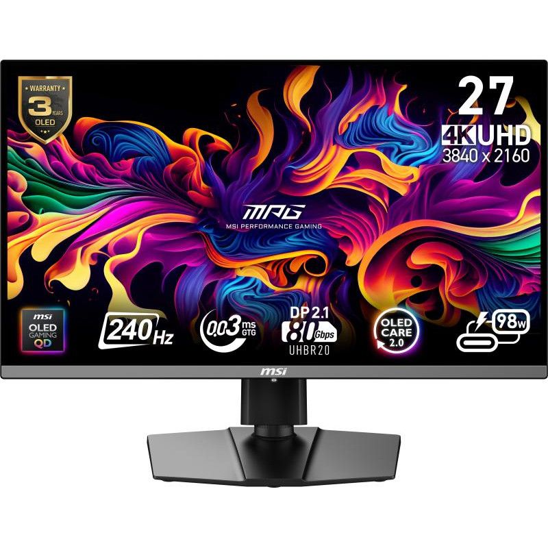 MSI MPG 272URX QD-OLED écran plat de PC 67,3 cm (26.5") 3840 x 2160 pixels 4K Ultra HD Noir · Moniteur · Informat Systems ...