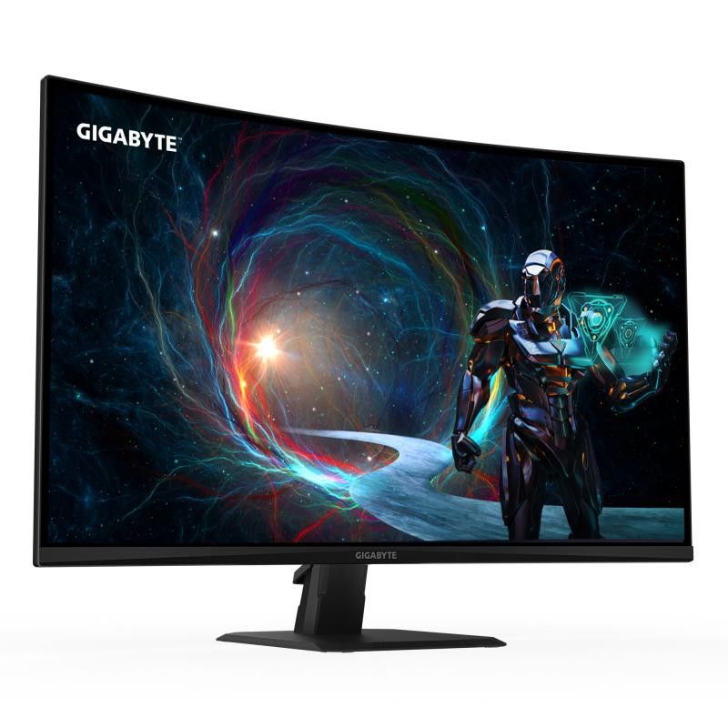 GIGABYTE GS32QCA 31,5" Moniteur Gaming Incurvé QHD - 2560 x 1440, 180Hz, 1ms, 250 cd/m², FreeSync, HDR Ready, HDMI 2.0, Di... (image 2)