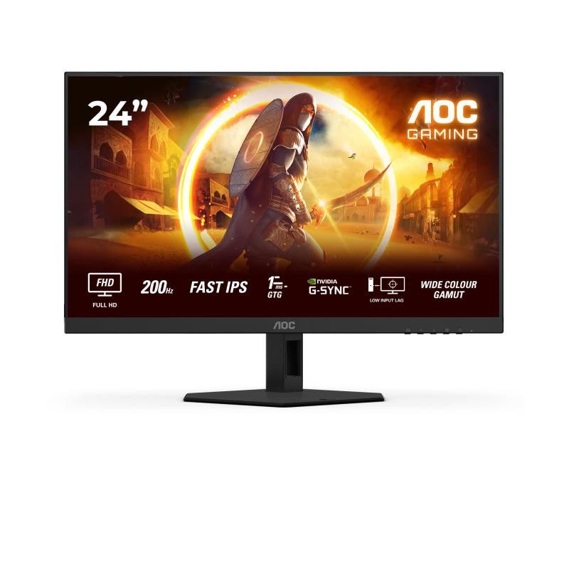 AOC G4 24G4HRE écran plat de PC 60,5 cm (23.8") 1920 x 1080 pixels Full HD LED Noir, Rouge · Moniteur · Informat Systems S...