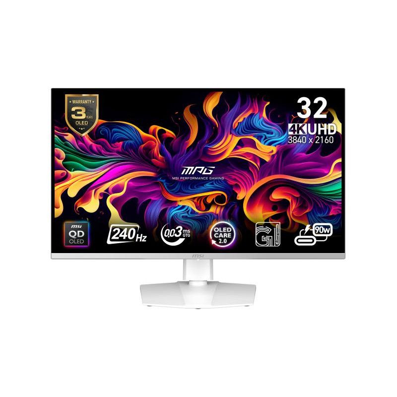 MSI MPG 321URXW QD-OLED écran plat de PC 80 cm (31.5") 3840 x 2160 pixels 4K Ultra HD Blanc · Moniteur · Informat Systems ... (image 2)