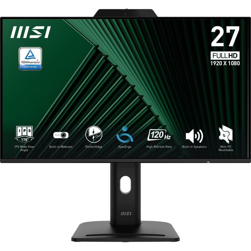 MSI PRO MP272PMG écran plat de PC 68,6 cm (27") 1920 x 1080 pixels Full HD LCD Noir · Moniteur · Informat Systems Strasbourg
