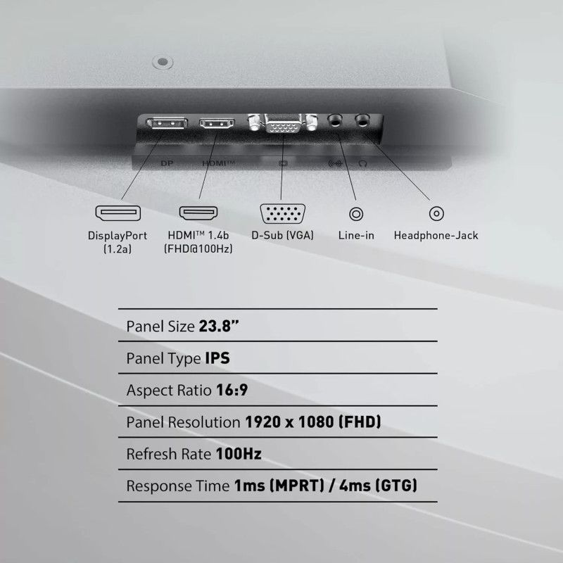 MSI Pro MP245PG E14 écran plat de PC 60,5 cm (23.8") 1920 x 1080 pixels Full HD LCD Noir · Moniteur · Informat Systems Str... (image 7)