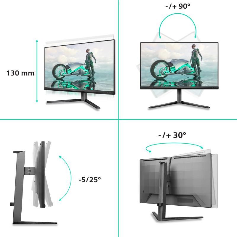 Philips Evnia 3000 27M2N3800A/00 écran plat de PC 68,6 cm (27") 3840 x 2160 pixels 4K Ultra HD LCD Noir · Moniteur · Infor... (image 11)