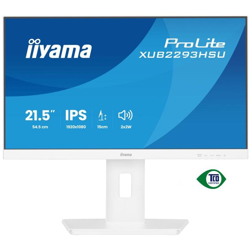 iiyama ProLite XUB2293HSU-W7 écran plat de PC 54,6 cm (21.5") 1920 x 1080 pixels Full HD LED Blanc · Moniteur · Informat S... (image 2)