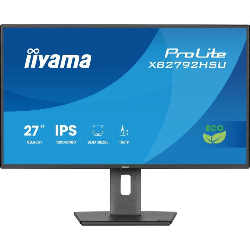 iiyama ProLite XB2792HSU-B1 écran plat de PC 68,6 cm (27") 1920 x 1080 pixels Full HD LED Noir · Moniteur · Informat Syste...