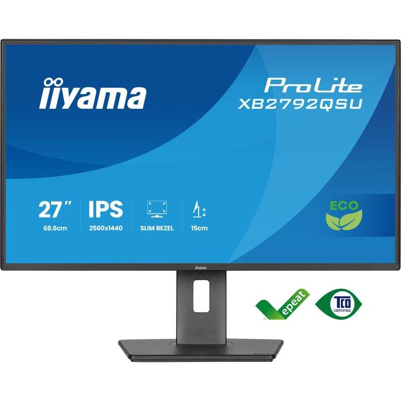 iiyama ProLite XB2792QSU-B1 écran plat de PC 68,6 cm (27") 2560 x 1440 pixels Quad HD LED Noir · Moniteur · Informat Syste... (image 2)