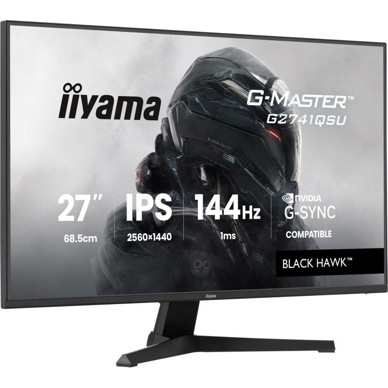 iiyama G-MASTER G2741QSU-B1 écran plat de PC 68,6 cm (27") 2560 x 1440 pixels 4K Ultra HD QLED Noir · Moniteur · Informat ... (image 3)