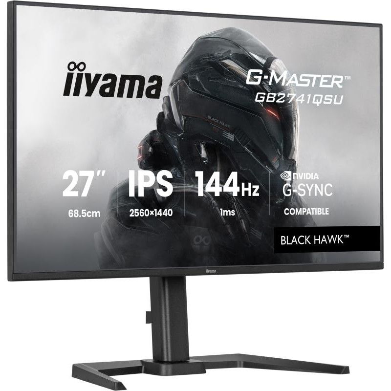 iiyama G-MASTER GB2741QSU-B1 écran plat de PC 68,6 cm (27") 2560 x 1440 pixels 4K Ultra HD LED Noir · Moniteur · Informat ... (image 4)