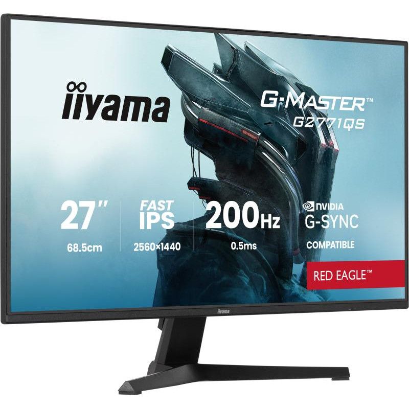iiyama G-MASTER G2771QS-B1 écran plat de PC 68,6 cm (27") 2560 x 1440 pixels Wide Quad HD Noir · Moniteur · Informat Syste... (image 3)