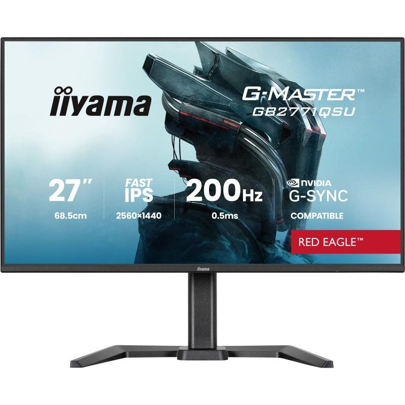 iiyama G-MASTER GB2771QSU-B1 écran plat de PC 68,6 cm (27") 2560 x 1440 pixels Wide Quad HD Noir · Moniteur · Informat Sys...