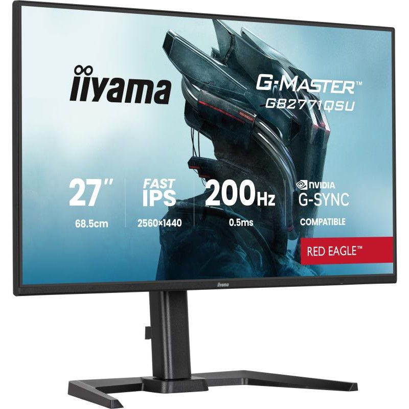 iiyama G-MASTER GB2771QSU-B1 écran plat de PC 68,6 cm (27") 2560 x 1440 pixels Wide Quad HD Noir · Moniteur · Informat Sys... (image 4)