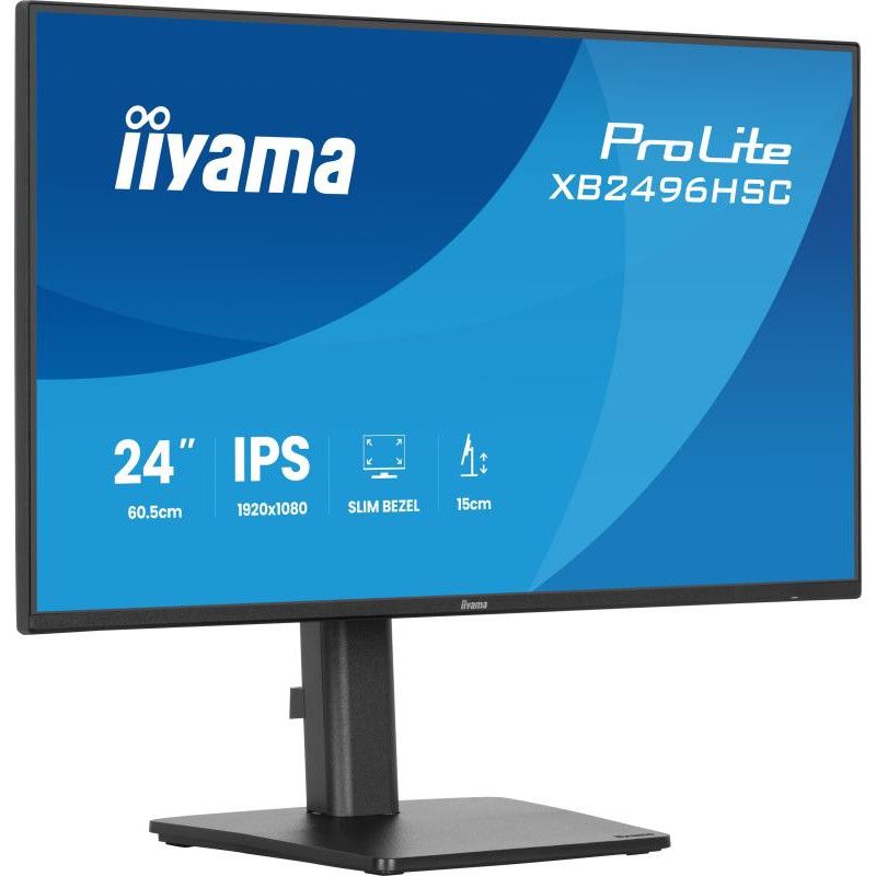 iiyama ProLite XB2496HSC-B1 écran plat de PC 60,5 cm (23.8") 1920 x 1080 pixels Full HD LED Noir · Moniteur · Informat Sys...