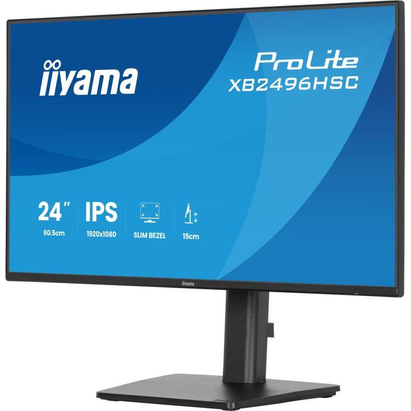 iiyama ProLite XB2496HSC-B1 écran plat de PC 60,5 cm (23.8") 1920 x 1080 pixels Full HD LED Noir · Moniteur · Informat Sys... (image 3)