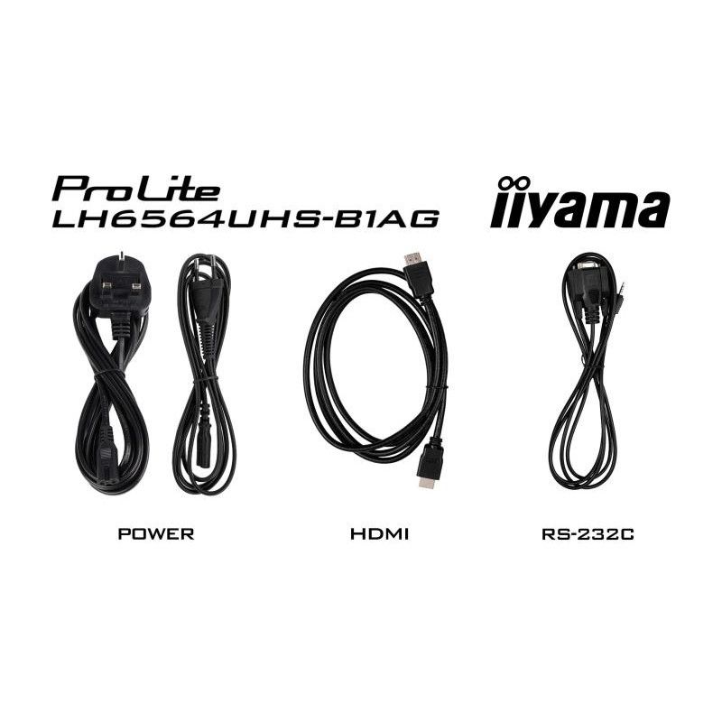 iiyama LH6564UHS-B1AG Écran d'affichage dynamique Écran plat de signalisation numérique 165,1 cm (65") Wifi 500 cd/m² 4K U... (image 15)