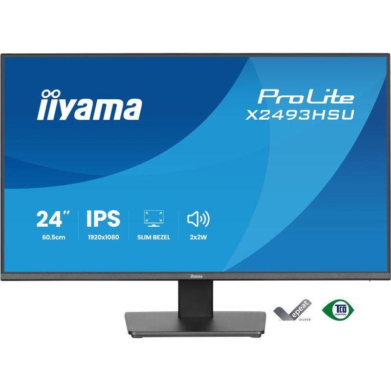 iiyama ProLite X2493HSU-B1 écran — Full HD, 75 Hz, Noir · Moniteur · Informat Systems Strasbourg (image 2)