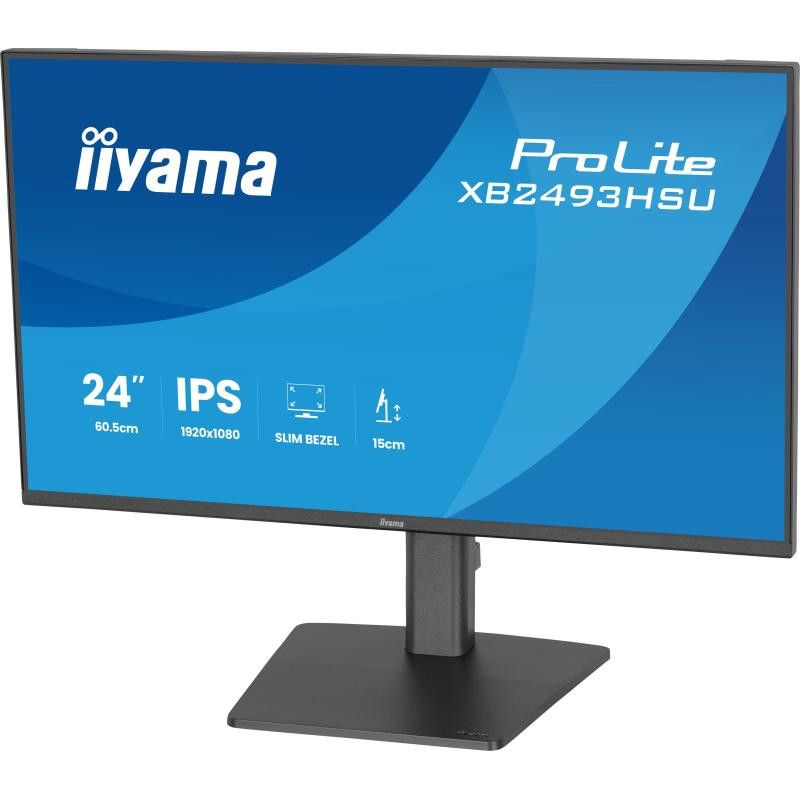 iiyama ProLite XB2493HSU-B1 écran plat de PC 60,5 cm (23.8") 1920 x 1080 pixels Full HD LED Noir · Moniteur · Informat Sys... (image 7)