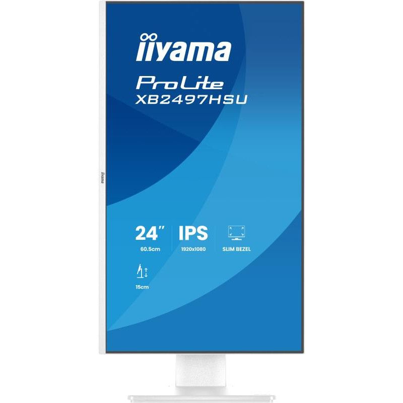 iiyama ProLite XB2497HSU-W1 écran — Full HD, 120 Hz, Blanc · Moniteur · Informat Systems Strasbourg (image 2)