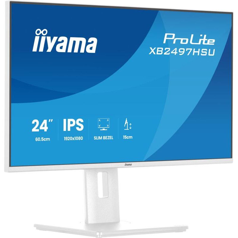 iiyama ProLite XB2497HSU-W1 écran — Full HD, 120 Hz, Blanc · Moniteur · Informat Systems Strasbourg (image 3)