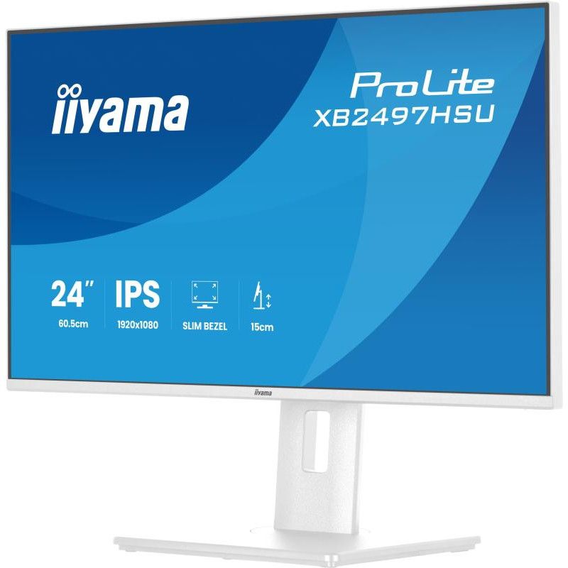 iiyama ProLite XB2497HSU-W1 écran — Full HD, 120 Hz, Blanc · Moniteur · Informat Systems Strasbourg (image 4)