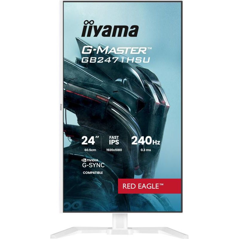 iiyama G-MASTER GB2471HSU-W1 écran — Full HD, 240 Hz, Blanc · Moniteur · Informat Systems Strasbourg (image 2)