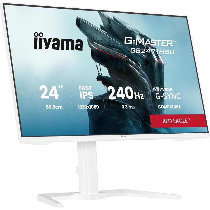 iiyama G-MASTER GB2471HSU-W1 écran — Full HD, 240 Hz, Blanc · Moniteur · Informat Systems Strasbourg (image 9)
