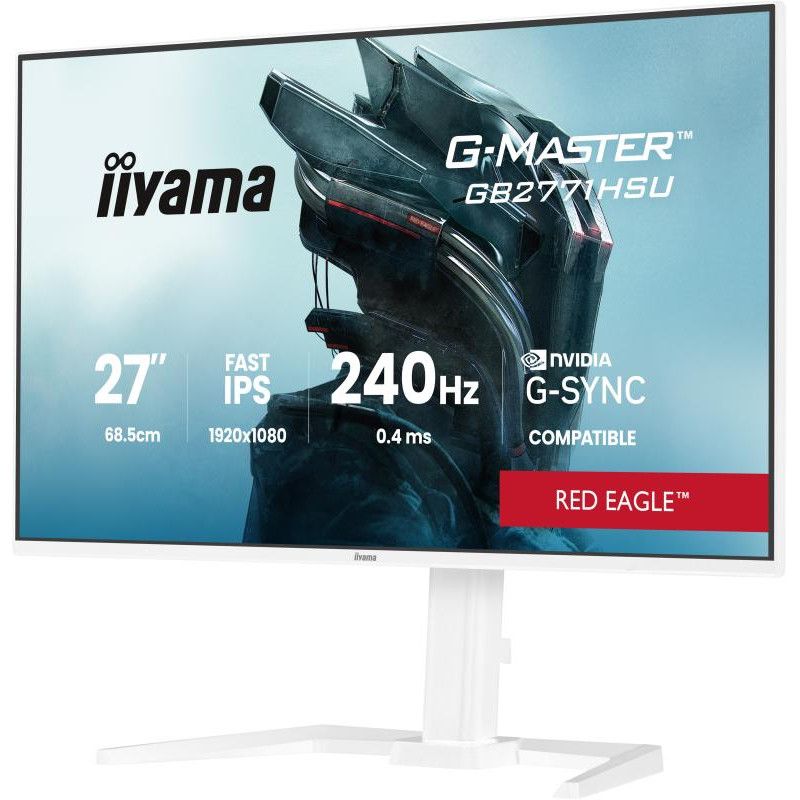 iiyama G-MASTER GB2771HSU-W1 écran plat de PC 68,6 cm (27") 1920 x 1080 pixels Full HD LCD Blanc · Moniteur · Informat Sys... (image 13)