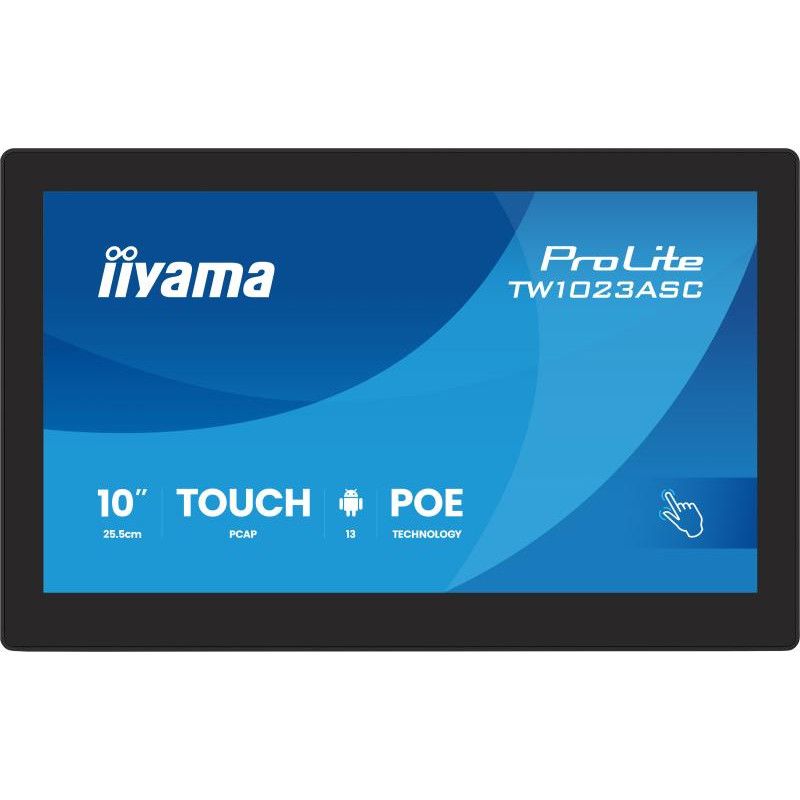 iiyama TW1023ASC-B3P Écran d'affichage dynamique En forme de kiosk 25,6 cm (10.1") Wifi 385 cd/m² WXGA Noir Écran tactile ... (image 2)