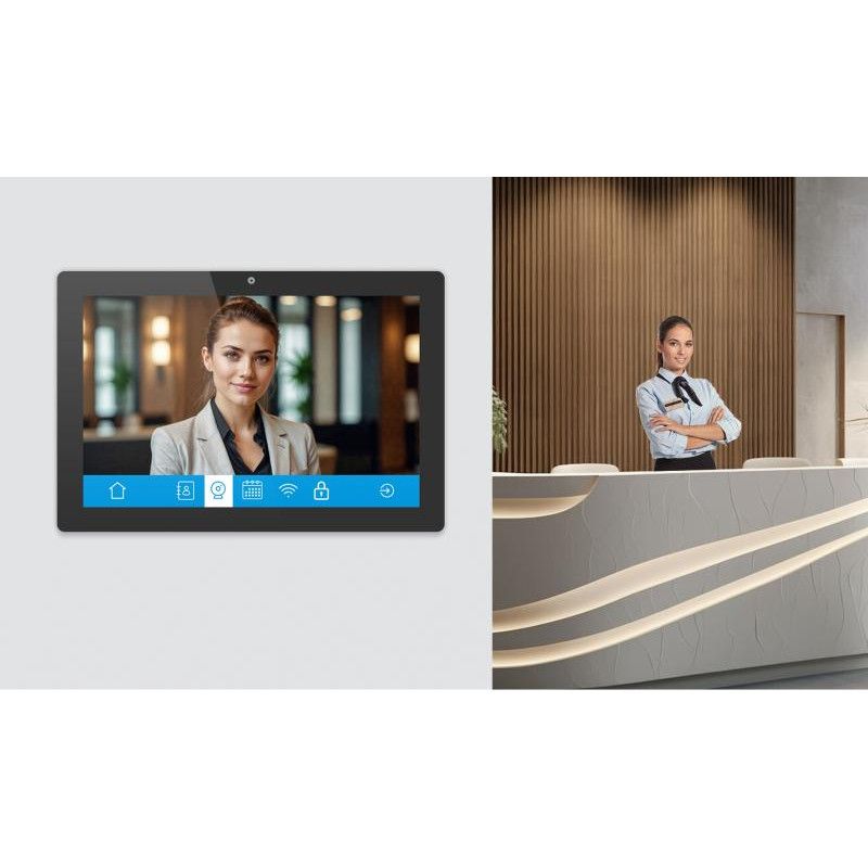 iiyama TW1023ASC-B3P Écran d'affichage dynamique En forme de kiosk 25,6 cm (10.1") Wifi 385 cd/m² WXGA Noir Écran tactile ... (image 10)