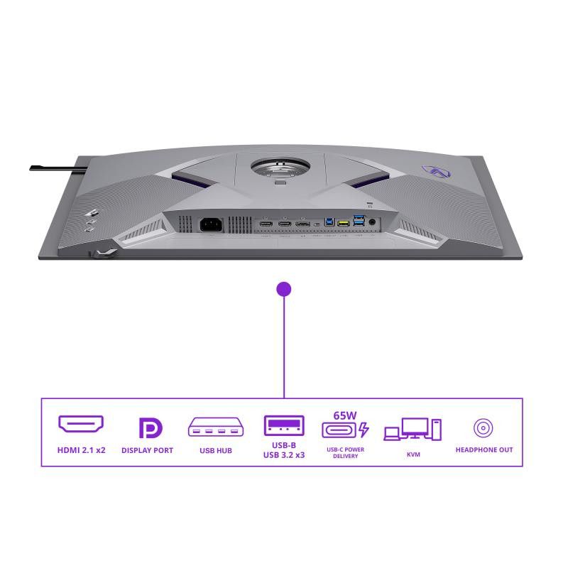 AOC AGON PRO AGP277QKDC écran plat de PC 67,3 cm (26.5") 2560 x 1440 pixels Quad HD OLED Gris · Moniteur · Informat System... (image 4)
