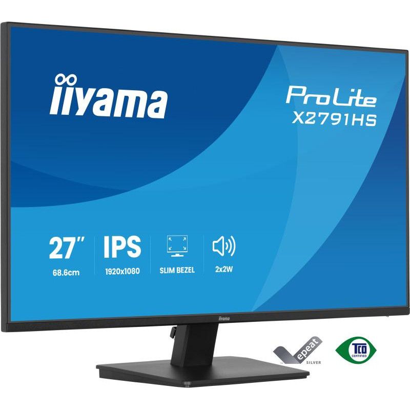 iiyama ProLite X2791HS-B1 écran plat de PC 68,6 cm (27") 1920 x 1080 pixels Full HD LED Noir · Moniteur · Informat Systems...