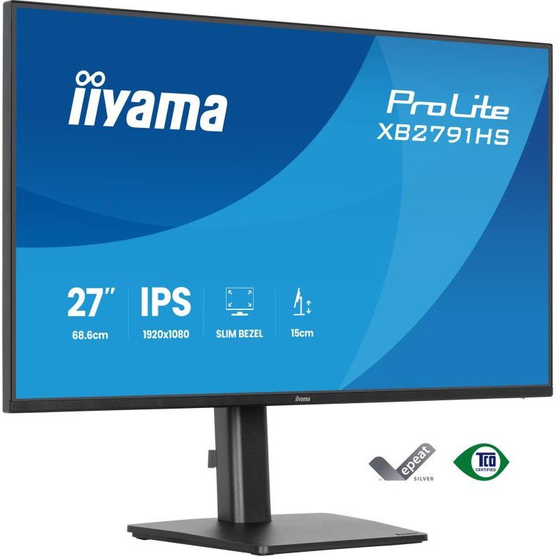 iiyama ProLite XB2791HS-B1 écran plat de PC 68,6 cm (27") 1920 x 1080 pixels Full HD LED Noir · Moniteur · Informat System...