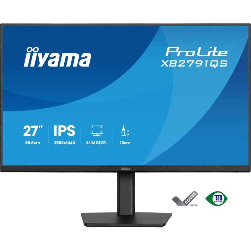 iiyama ProLite XB2791QS-B1 écran plat de PC 68,6 cm (27") 2560 x 1440 pixels Quad HD LED Noir · Moniteur · Informat System... (image 2)