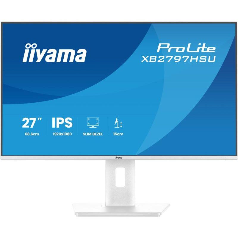iiyama ProLite XB2797HSU-W1 écran plat de PC 68,6 cm (27") 1920 x 1080 pixels Full HD LED Blanc · Moniteur · Informat Syst... (image 3)
