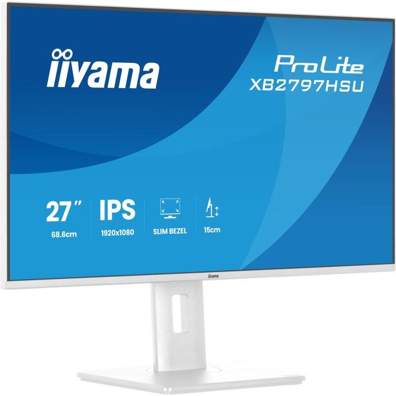 iiyama ProLite XB2797HSU-W1 écran plat de PC 68,6 cm (27") 1920 x 1080 pixels Full HD LED Blanc · Moniteur · Informat Syst... (image 5)