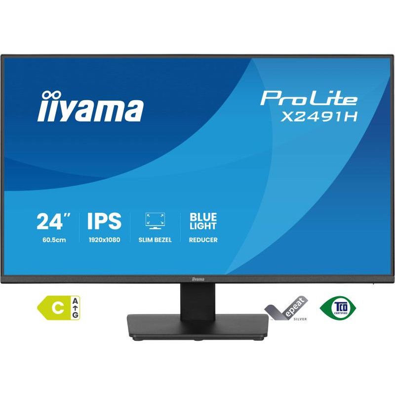 iiyama ProLite X2491H-B1 écran plat de PC 60,5 cm (23.8") 1920 x 1080 pixels Full HD LCD Noir · Moniteur · Informat System... (image 2)