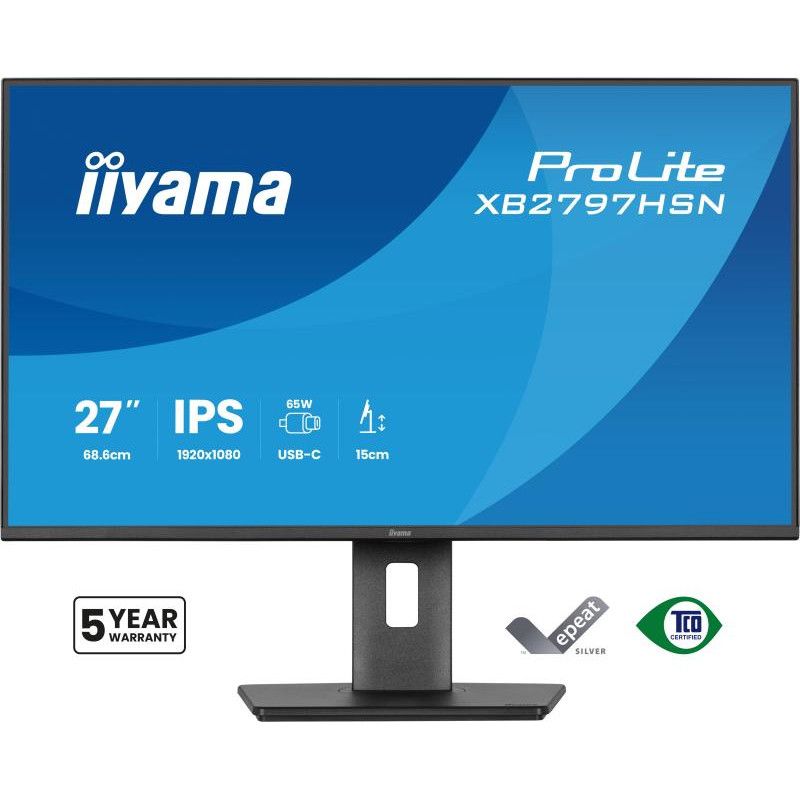 iiyama ProLite XB2797HSN-B1 écran plat de PC 68,6 cm (27") 1920 x 1080 pixels Full HD LCD Noir · Moniteur · Informat Syste... (image 2)