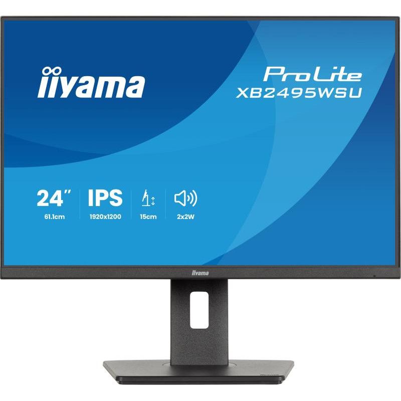 iiyama ProLite XB2495WSU-B1 écran plat de PC 61,2 cm (24.1") 1920 x 1200 pixels WUXGA LCD Noir · Moniteur · Informat Syste... (image 3)