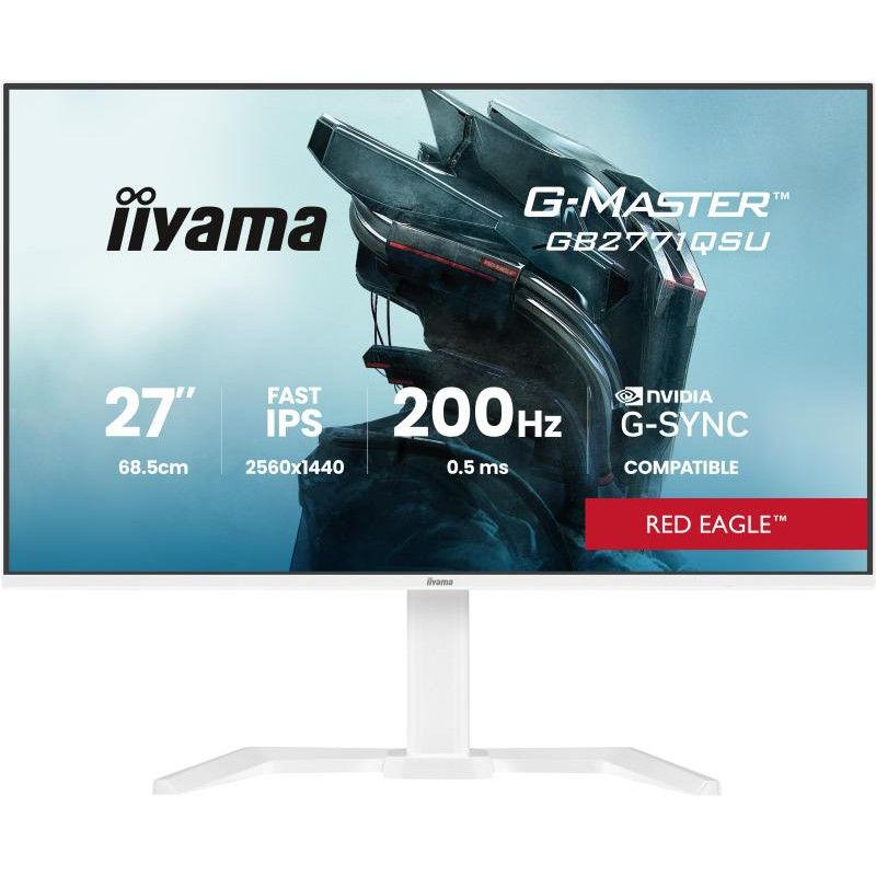 iiyama G-MASTER GB2771QSU-W1 écran plat de PC 68,6 cm (27") 2560 x 1440 pixels Wide Quad HD Blanc · Moniteur · Informat Sy... (image 2)