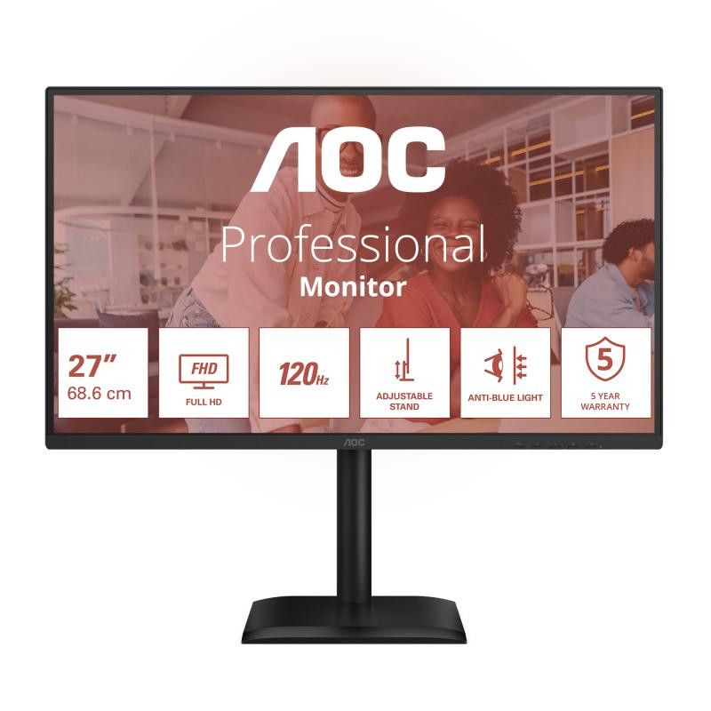 AOC 27E4CV écran plat de PC 68,6 cm (27") 1920 x 1080 pixels Full HD LED Noir · Moniteur · Informat Systems Strasbourg