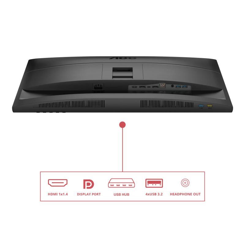 AOC 27E4CV écran plat de PC 68,6 cm (27") 1920 x 1080 pixels Full HD LED Noir · Moniteur · Informat Systems Strasbourg (image 5)
