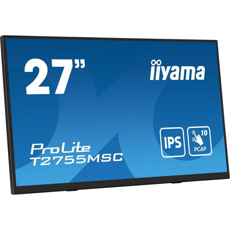 iiyama ProLite T2755MSC-B1 écran plat de PC 68,6 cm (27") 1920 x 1080 pixels Full HD LED Écran tactile Dessus de table Noi... (image 4)